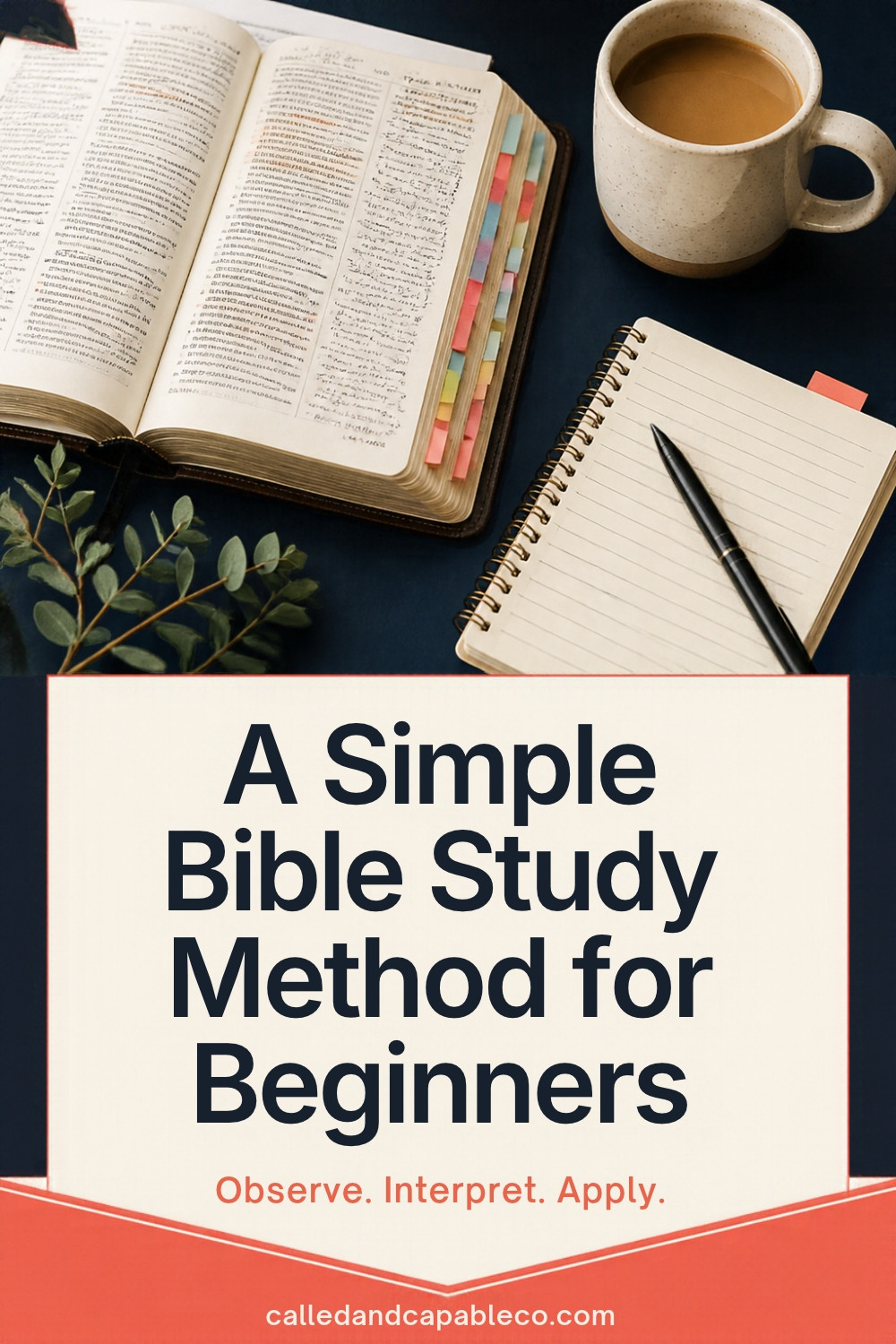 A Simple Bible Study Method for Beginners